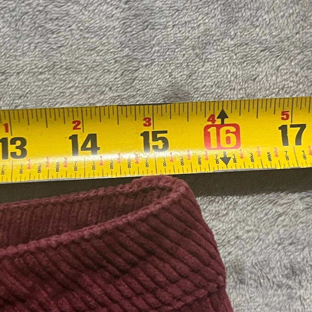 Empyre Corduroy Pants Mens 30 Burgundy Relaxed Fit Wide Leg Skate Trousers